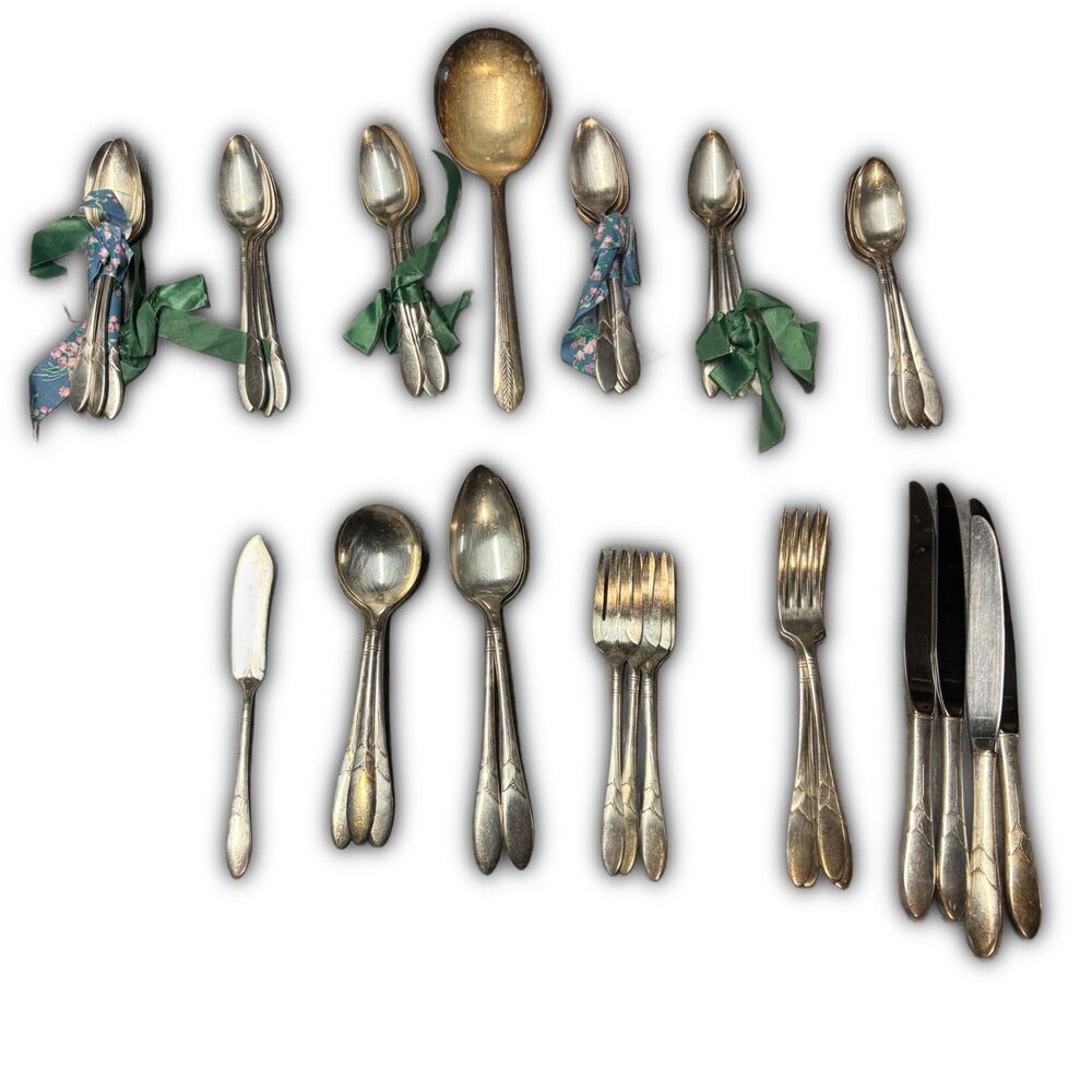Vintage Oneida Community Silverplate Flatware - 42 Piece Set